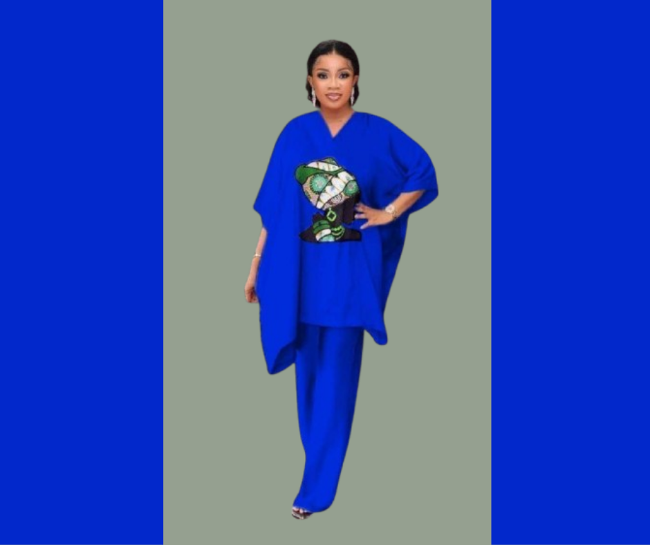 Ensemble Boubou Moderne Femme – Fuchsia Élégant avec Motif Africain